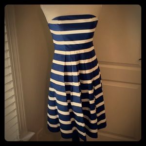 Gap strapless striped dress